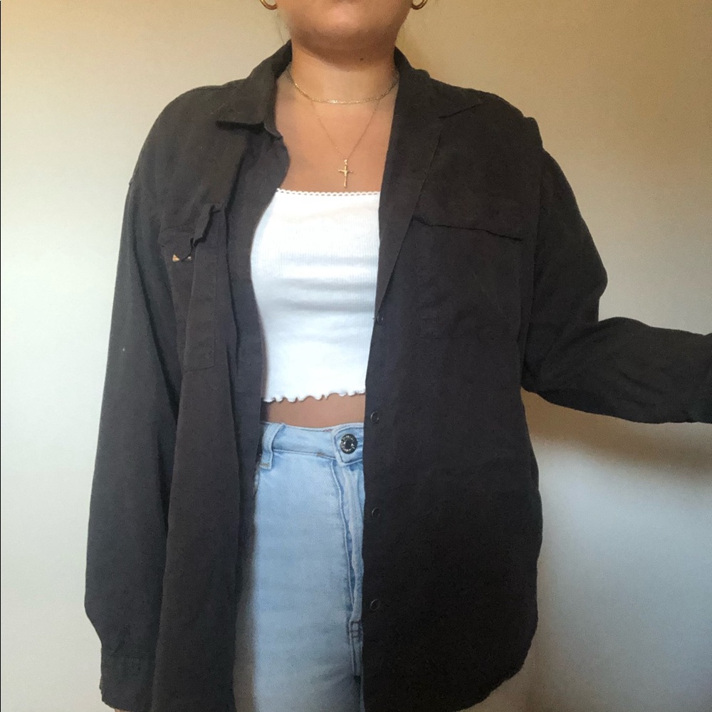 Forever 21 Dark Grey Flannel